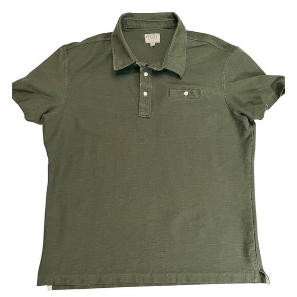 JACHS New York Men’s 2XL Polo Shirt Olive Green Stretch Cotton Blend Casual Wear - Picture 7 of 11